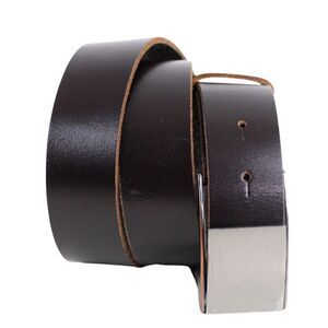 Sfera DARK BROWN REAL LEATHER 1 1/4"Wd CASUAL DRESS MEN'S BELT Sz 34/85 (t70